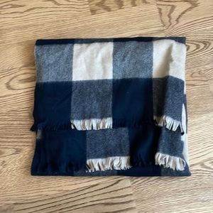 Kate Spade Plaid Scarf, 100% Wool